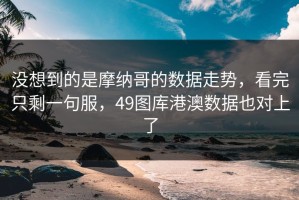 没想到的是摩纳哥的数据走势，看完只剩一句服，49图库港澳数据也对上了