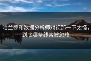 哈兰德和数据分析师对视那一下太怪，到底哪条线索被忽略