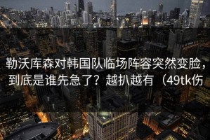 勒沃库森对韩国队临场阵容突然变脸，到底是谁先急了？越扒越有（49tk伤