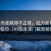 里昂热度飙得不正常，拉力反着走，细思极恐（49图库澳门截图被扒出）