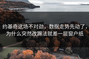 约基奇这场不对劲，数据走势先动了，为什么突然改踢法就差一层窗户纸