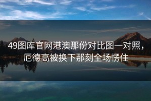 49图库官网港澳那份对比图一对照，厄德高被换下那刻全场愣住